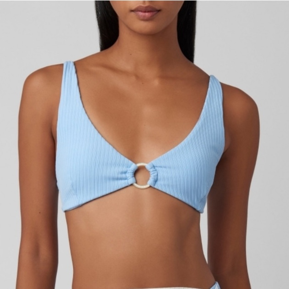 Onia Light Blue Bikini Top
